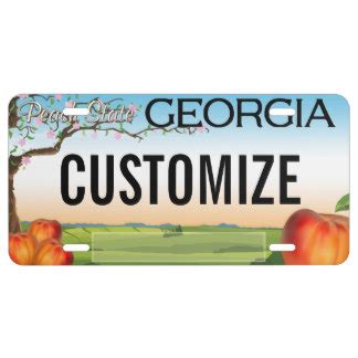 Georgia License Plate Designs - cleverexcel