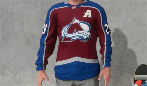 Skater XL: NHL Colorado Avalanche Jersey v 1.0.0 Gear, Real Brand ...