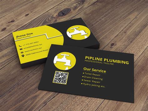 Plumbing Business Card Designs | EmetOnlineBlog