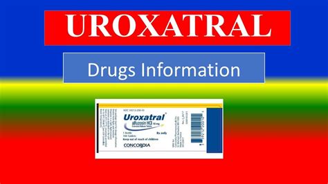 UROXATRAL - Generic Name , Brand Names, How to use, Precautions, Side ...