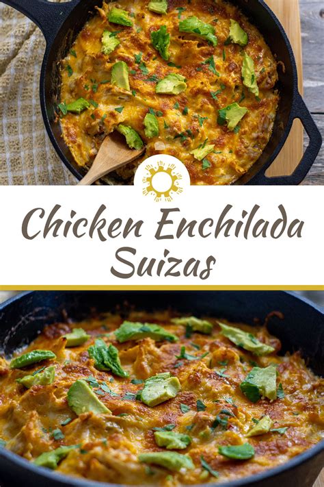 Chicken Enchilada Suizas Skillet Dinner