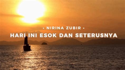 NIRINA ZUBIR - HARI INI, ESOK DAN SETERUSNYA OST. HEART (LIRIK) - YouTube