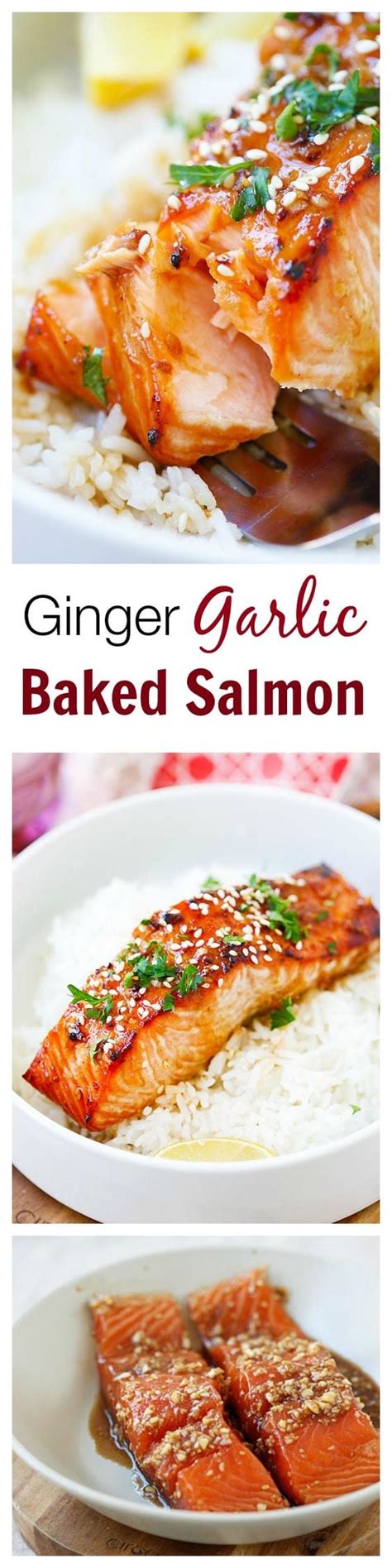 Ginger Garlic Baked Salmon (The Best Salmon Marinade) - Rasa Malaysia