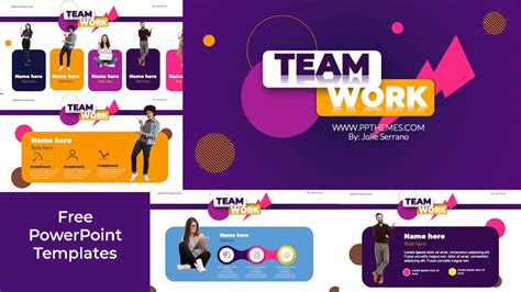 FREE Teamwork PowerPoint Template | Interactive with morph transition