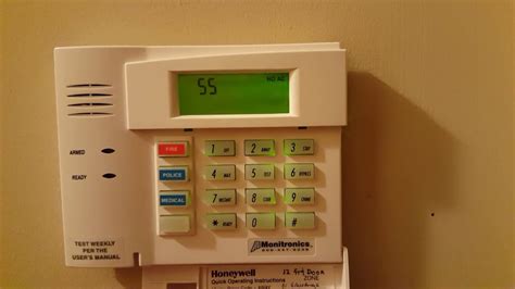 Honeywell Monitronics Moni 6150RF Alarm System clearing FC Code Programming Mode Reset Cell ...