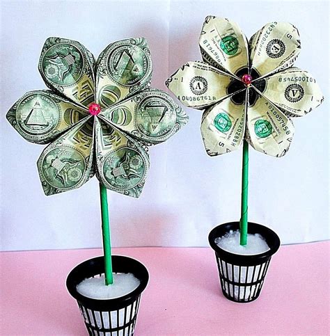 money origami money flower origami flower money bouquet