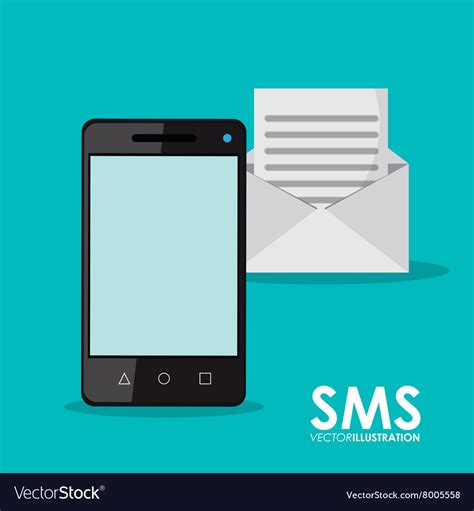 Sms and smartphone design Royalty Free Vector Image