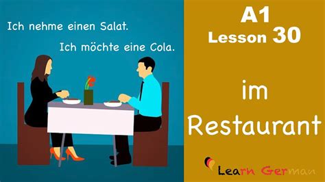 Learn German | Ordering in a Restaurant | das Restaurant | German for beginners | A1 - Lesson 30 ...