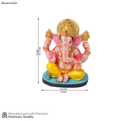 Buy Handpainted Lord Ganpati spiritual Idol Online in India at Best Price - Modern Religious ...