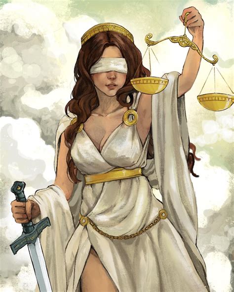 [ Greek Mythology - Themis ] Themis was a Titan goddess of divine law ...