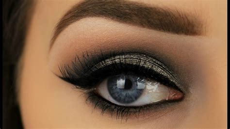 Metallic Grey Smokey Eye | Night Out Makeup | Grey smokey eye, Eye ...