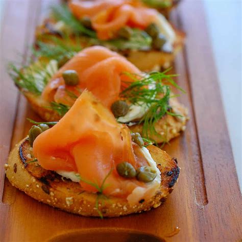 Smoked Salmon Dill and Capers Appetizer