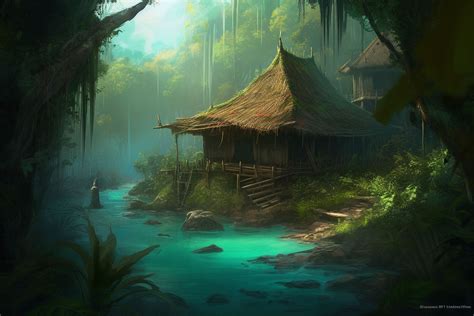 Hut in the forest by MechaGalatea on DeviantArt