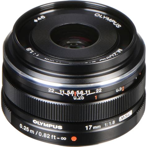 Olympus M.Zuiko Digital 17mm f/1.8 Lens (Black) V311050BU000 B&H