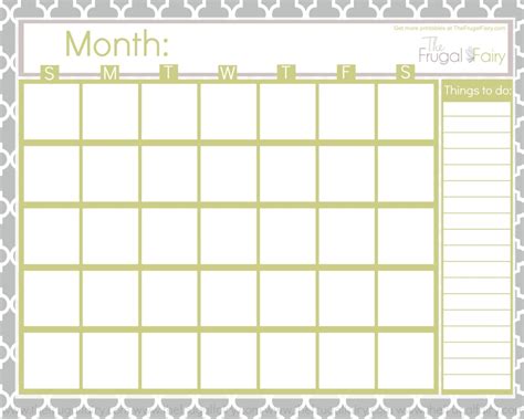 8 Best Images of Free Cute Printable Calendars Blank - Cute Blank ...