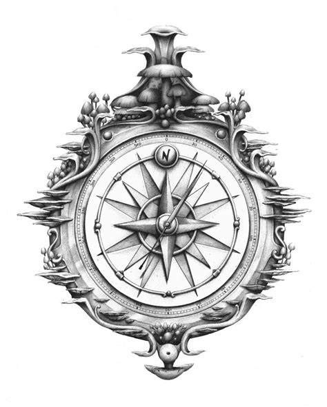 Nautical Compass Sketch at PaintingValley.com | Explore collection of Nautical Compass Sketch