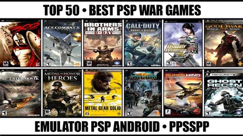 Top 50 Best War Games For PSP | Best PSP Games | Emulator PSP Android ...