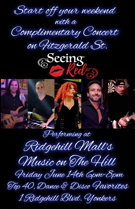 Seeing Red Returns for Music on the Hill Series @Ridge Hill Mall, Ridge Hill, Yonkers, 14 June ...