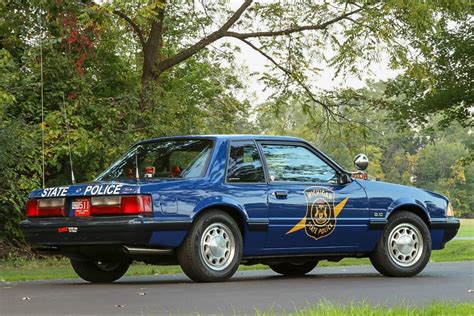 Retired & Restored Michigan State Police 1992 Ford Mustang - Code 3 Garage