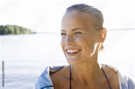 "A woman by the sea in the archipelago of Stockholm, Sweden." Stock photo and royalty-free ...