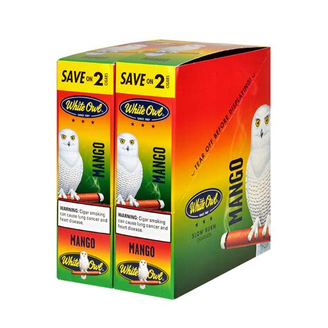 White Owl Cigarillos 30 Packs of 2 Cigars Mango – Tobacco Stock