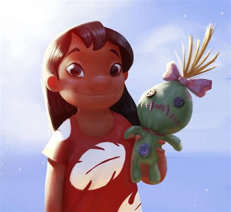 A quick painting I made of Lilo and Scrump : disney