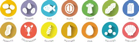 Food allergen icons – Icon-Icons Blog