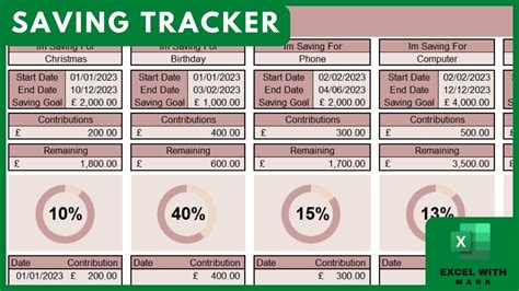 Mastering Excel: Designing an Efficient Saving Tracker for Financial Success - YouTube