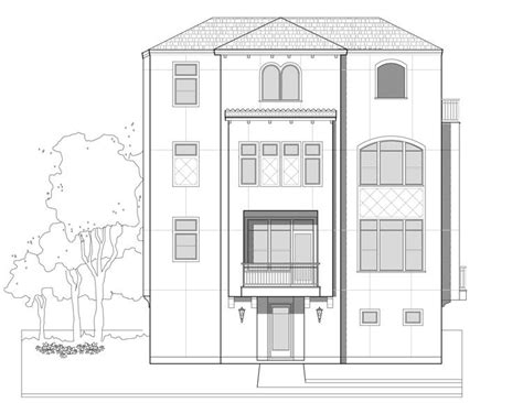 Modern Townhouse Design, Brick Row House, New Town Home Development