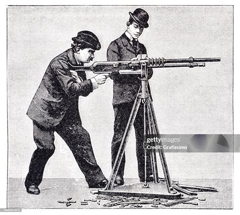 Hotchkiss Machine Gun Model 1897 High-Res Vector Graphic - Getty Images