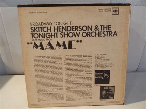 SKITCH HENDERSON & TONIGHT SHOW ORCHESTRA Play Music From "MAME ...