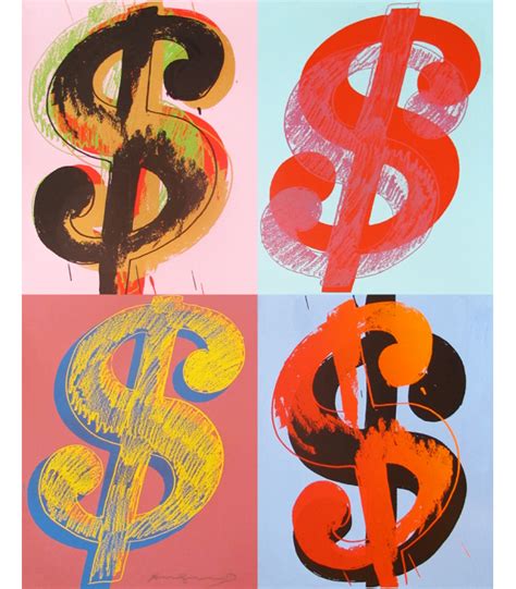 Andy Warhol - Dollar Sign 283 (Quad)