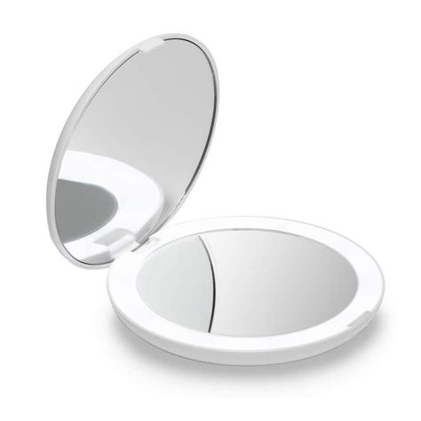 Fancii LED Lighted Travel Makeup Mirror, 1x/10x Magnification ...