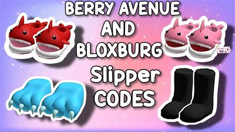 SLIPPER CODES FOR BERRY AVENUE, BLOXBURG & ALL ROBLOX GAMES THAT ALLOW CODES 🤩 ️ - YouTube