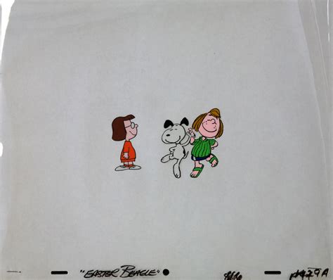 It's the Easter Beagle, Charlie Brown Production Cel - ID ...