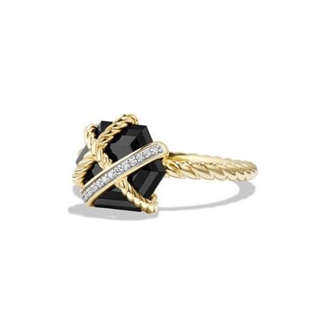 David Yurman 'Cable Wrap' Ring with Diamonds | Diamond wrap ring, Wide band diamond rings, Cable ...