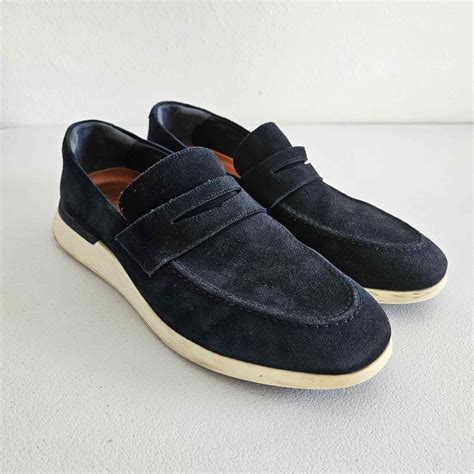 Wolf & Shepherd Crossover Penny Loafers Mens 12M Navy… - Gem