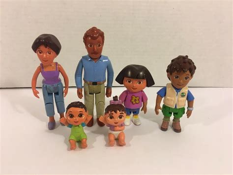 Dora the Explorer Poseable Figures Doraâ s Family Mami Papi Diego Fisher-Price | #2028444976