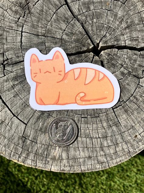 Orange Cat Loaf Sticker // Waterproof Cute Bread - Etsy