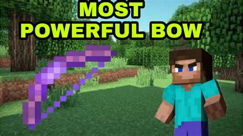 HOW TO MAKE THE MOST POWERFUL BOW IN MINECRAFT SURVIVAL - YouTube