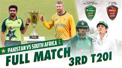 Pakistan vs South Africa, final T20 - Live Stream & Live Score