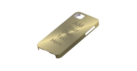 Metallic Gold iPhone SE/5/5s Case | Zazzle