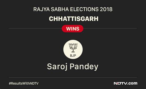 Rajya Sabha Elections 2018: BJP's Saroj Pandey Wins From Chhattisgarh