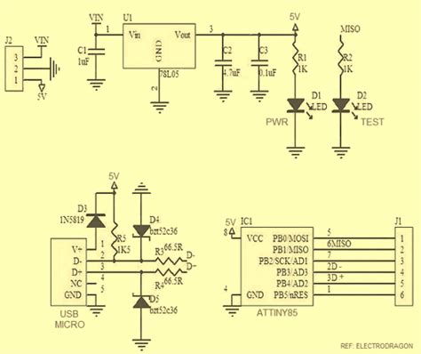 Learn To Use ATtiny85 USB Mini Development Board