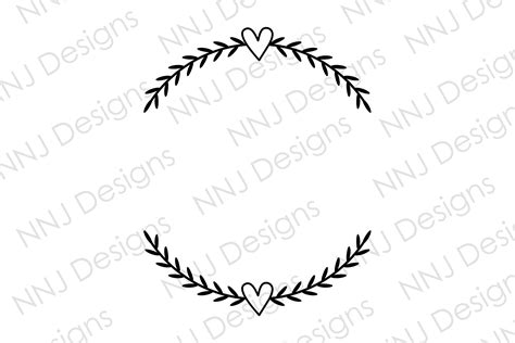 Sewing & Needlecraft Heart wreath embroidery design Leaf wreath Machine ...