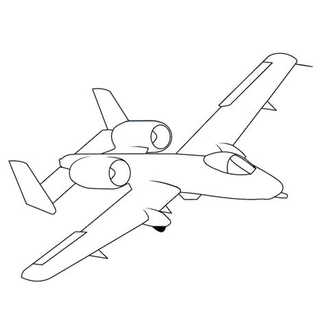 Warthog Plane Drawing