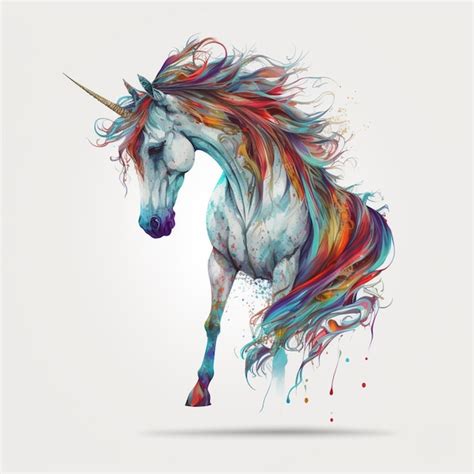 Premium Photo | Abstract watercolor fantasy galaxy unicorn