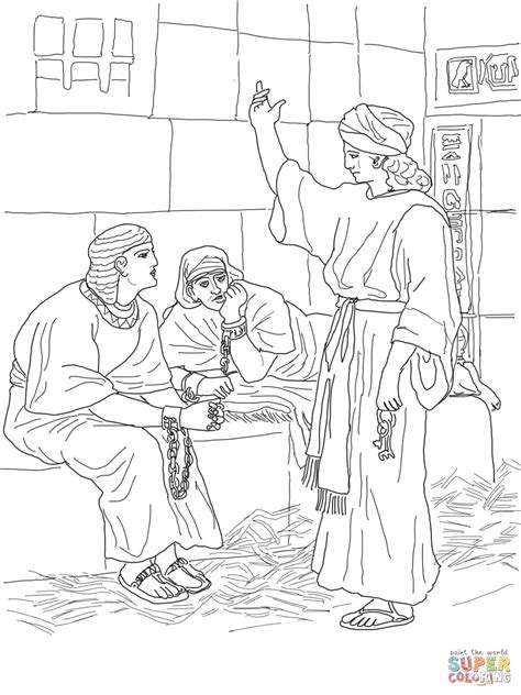 Joseph In Prison Coloring Page | Free Printable Coloring Pages - Coloring Home