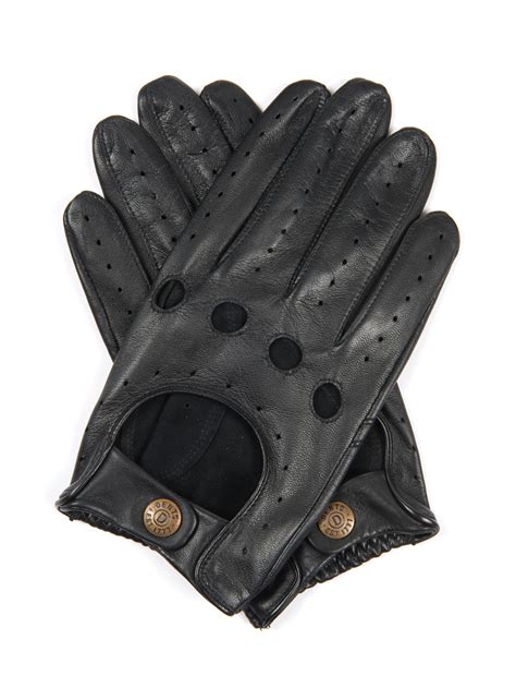 Dents Delta Leather Driving Gloves in Black for Men - Lyst