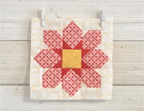 Bee In My Bonnet: Vintage Block Along - Winter Flower Block Tutorial!!